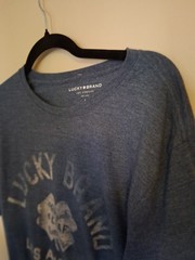 Lucky Brand Men’s L Blue Short Sleeve Crew Neck Los Angeles Graphic Logo Tee