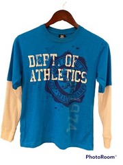 Hybrid Blue & White Short/Long Sleeve Athletic Dept Size Large 10/12