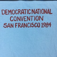 vtg 1984 DEMOCRATIC CONVENTION RONALD REAGAN CARTOON T-Shirt S 80s single stitch