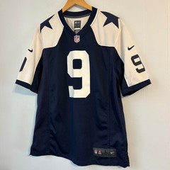 Nike Dallas Cowboys Tony Romo 9 NFL On Field Jersey Mens Large Navy Blue White