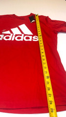Adidas Red Logo T-Shirt Size L New With Tags Mens Casual Cotton Tee