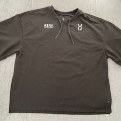 ASRV Shirt Adult Large Gray Micro Terry Warm Up Tee Short Sleeve Discontinued L