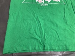 ELF The Movie T-Shirt Large Green “Four Main Food Groups” Christmas Candy Funny