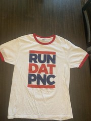 RUN DAT PNC (RED & BLUE) Large Made In Honduras