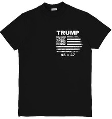 Funny Trump Inspired President Dance QR Code Custom T-Shirt Unisex Size S-3XL