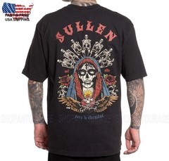 Sullen Art Collective Santa Muerte 1 Ton Tee SCM7042 Short Sleeve Men`s T-shirt