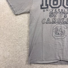 South Carolina Gamecocks T Shirt Adult Size Large Gray Short Sleeve Gear
