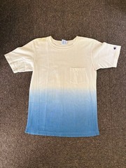Rare 90s-00s Champion Reverse Weave Pocket T-Shirt Medium Dip-Dye Gradient