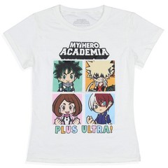 My Hero Academia Girls’ Shirt Plus Ultra! Character Grid T-Shirt Tee Kids