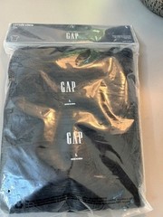 Gap Men’s Cotton Crew T-Shirts Large in Black (2 Pack)