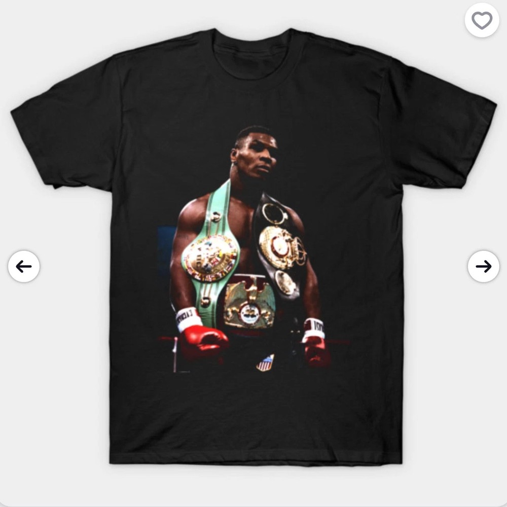 Mike Tyson Vintage Boxing T-Shirt Mens Cotton Graphic Tee Gift