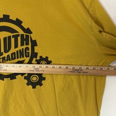 Duluth Trading Company Longtail T Shirt Men 2XL Mustard Duluth Gear Logo Graphic
