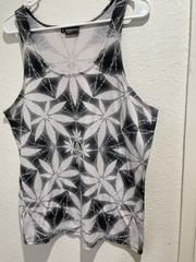 SET4LYFE High Times Mens Tank Top M Rave Festival EDM Cannabis Trippy Fractal