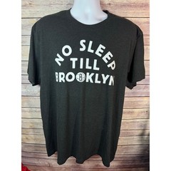 HOMAGE BROOKLYN NETS SHIRT — No Sleep Till Brooklyn Black Tee Size 2XL