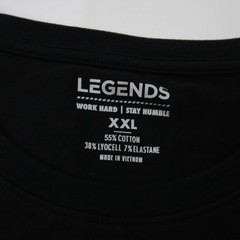 Legends Short Sleeve Shirt Men’s Black Used XXL