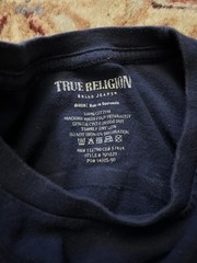 True Religion Men’s Navy Blue Short Sleeve T-Shirt Size Medium