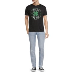 Way To Celebrate 2XL 50-52 St. Patricks Day Men’s Shamrock Graphic Tee Black