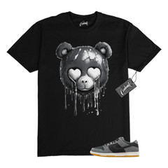 SB Dunk Dark Smoke Grey Black Low White T Shirt to Match SLB