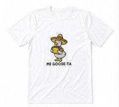 Mexican Goose Funny Goose Cute Animal Funny Tee Unisex White T-shirt