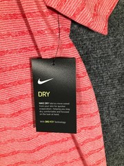 Nike Dri Fit Tee Shirt Mens Extra Large Stretch Red Collar Short Sleeve XL Soft