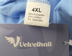 Velvelhall Light Blue Long Sleeve Shirt 4XL