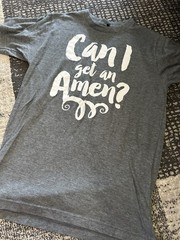 Canvas Men’s Graphic Print Crew Neck T-Shirts, Gray Blue, Short Sleeve (3)
