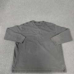 Duluth Trading Co Shirt Mens XL Gray Long Sleeve Henley Pocket Cotton Tagless