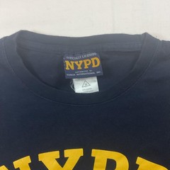 NYPD Mens Long Sleeve Police T-Shirt Navy Yellow Officially Licensed Large 134