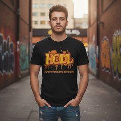 Hodling Bitcoin Graphic T Shirt Unisex Casual Crypto Apparel With Graffiti Style