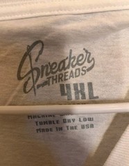 Sneaker Threads T-Shirt Men’s 4XL Will Shrink In Dryer