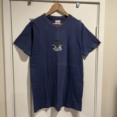 Vintage 90s FUCT 60mm Blitzkriegs Tshirt Medium Navy Blue Faded Skate Streetwear