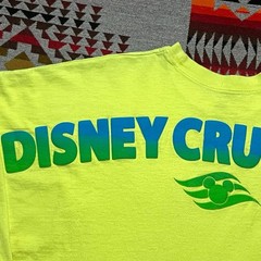 Disney Cruise Line Spirit Jersey Shirt Size Large Yellow Long Sleeve R1