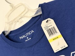 NEW Nautica ‘1983 Sailing’ Shirt Size Medium Navy Long Sleeve Cotton Crew Jersey