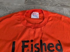 Vtg 1989 Funny WALLEYE FISHING TOURNAMENT T-Shirt XL Made In USA Single Stitch