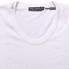 DOLCE & GABBANA T-shirt White Cotton Short Sleeve Round Neck IT48/US38/M 220usd