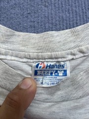 Vintage 90s London Monarchs WLAF Hanes Beefy-T Shirt Size XL Tower Bridge Single