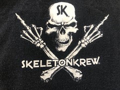 VTG.90’s SKELETON KREW Crossed Middle Finger Sega Mega ￼sleeveless Muscle Men L