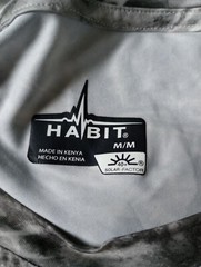 Habit Realtree Fishing Mens Medium L/S T Shirt White Camo 40+ Solar-Factor Light