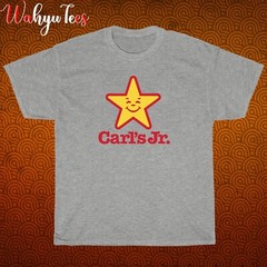 New Carl’s Jr Logo Black/Grey/Navy/White Size S-5XL Unisex T-Shirt
