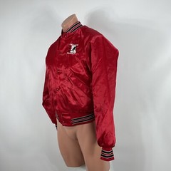 Vintage Missouri USA Wrestling Red Satin Jacket Small National Team Rare