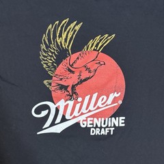 Miller Genuine Draft Black T-shirt in size 2XL By Tee Luv