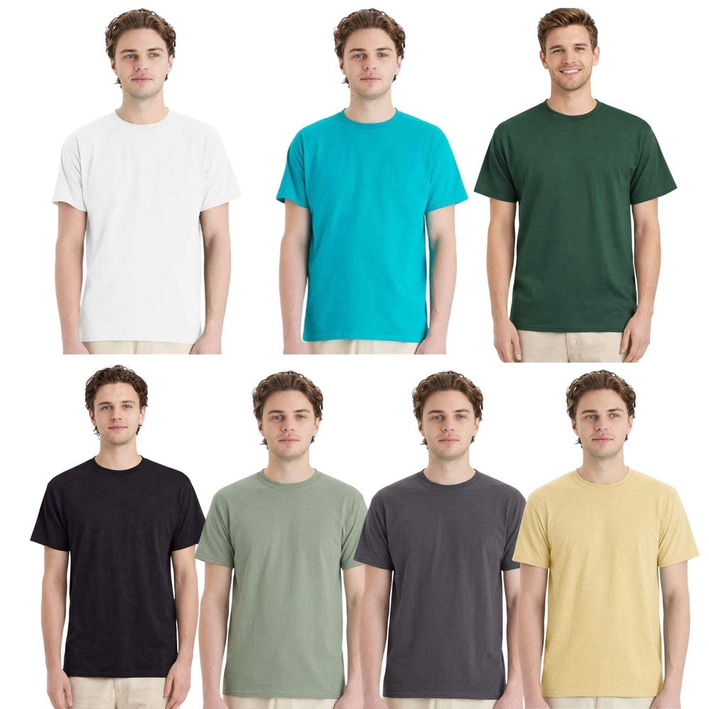 7 Pack Of Hanes 5280 Adult Essential Short Sleeve T Shirt Stylish T-Shirt