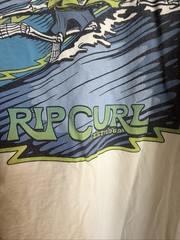 Rip Curl White Long Sleeve T Shirt Size XL Heritage Surf Shop Double Graphics