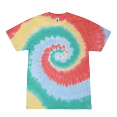 Pick a Yellow Tie Dye T-Shirts Kids & Adult SM – 5XL Cotton Colortone