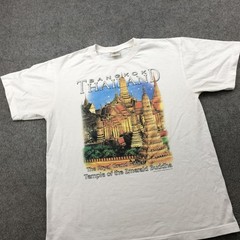 Bangkok Thailand Shirt Mens Large White Royal Grand Palace Temple Graphic Tee