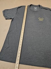 Vortex Optics Mens Large Graphic T-Shirt Gray Heather Distressed Logo Tee