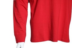 Club Room Men’s Red Performance Long-Sleeve V-Neck Cotton T-Shirt Size Large L