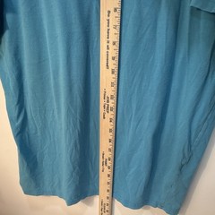 Alfani Men’s Blue Solid Cotton/Spandex Knit Stretch Slim Fit V-Neck Tee XL