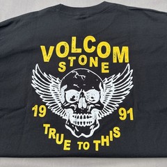 Volcom Stone Est. 1991 Men’s Size L Gray T-Shirt New Tags Heavy Tee Skull Wings
