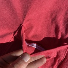 Vintage 80s 90s BVD Pocket Tee SHirt XL Pink/Salmon Selvedge Blank Single Stitch